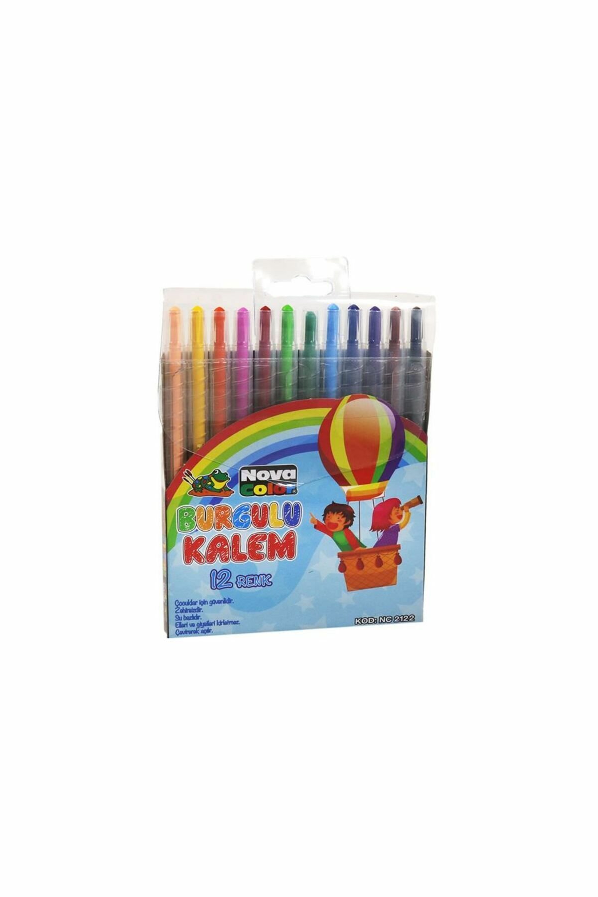 Nova Color Burgulu Kalem 12 Renk