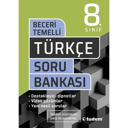 Tudem 8. Sınıf Türkçe Beceri Temelli S.B.