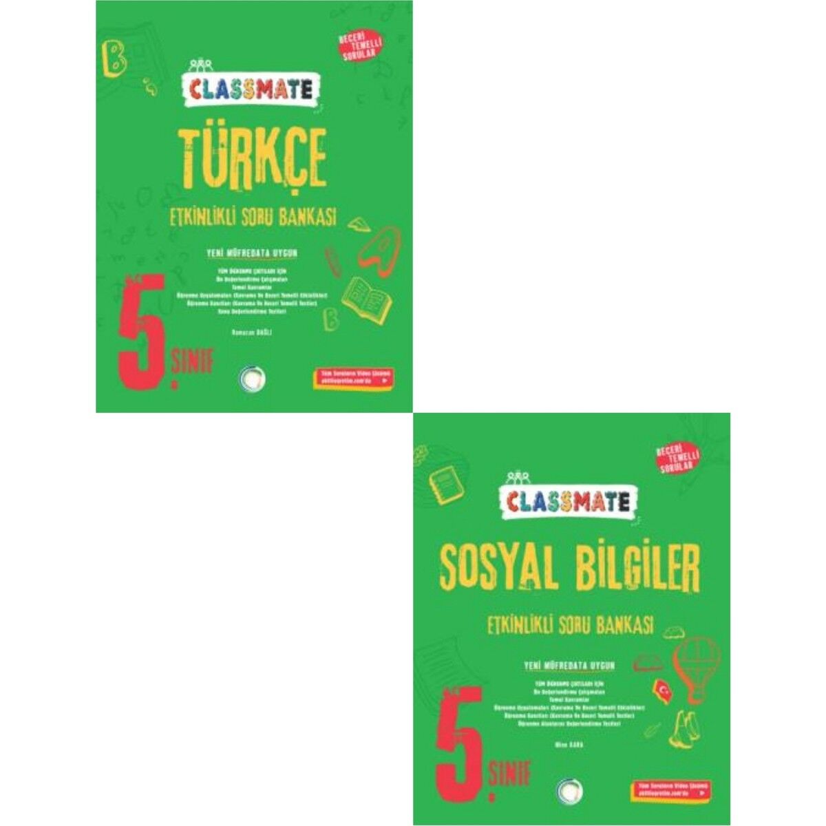 2025 Classmate 5. Sınıf Türkçe Soru Bankası - Sosyal Bilgiler Soru Bankası