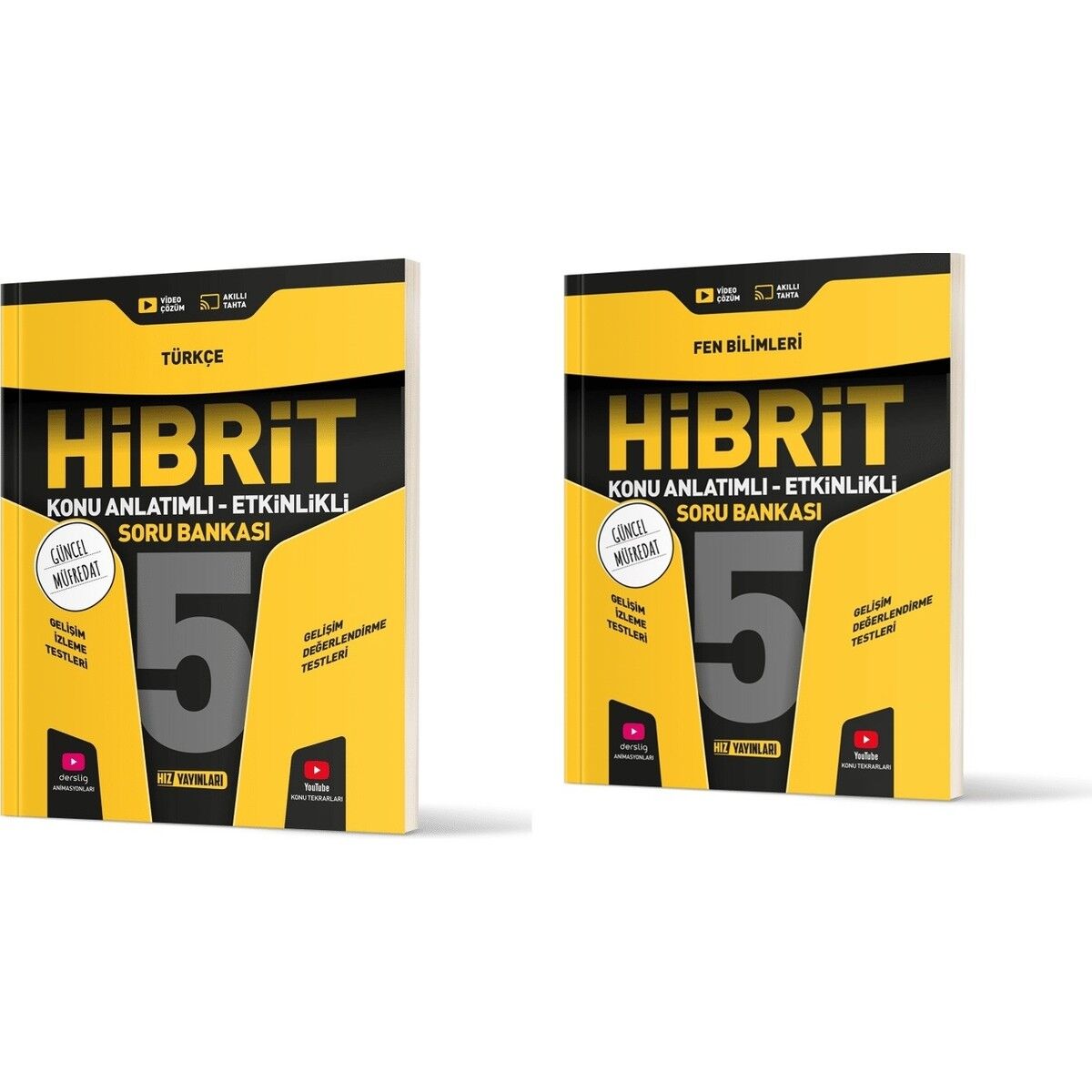 2025 5. Sınıf Türkçe - Fen Bilimleri Hibrit 2 Kitap