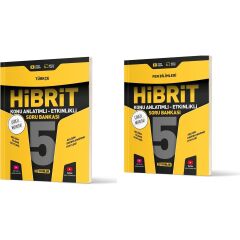 2025 5. Sınıf Türkçe - Fen Bilimleri Hibrit 2 Kitap