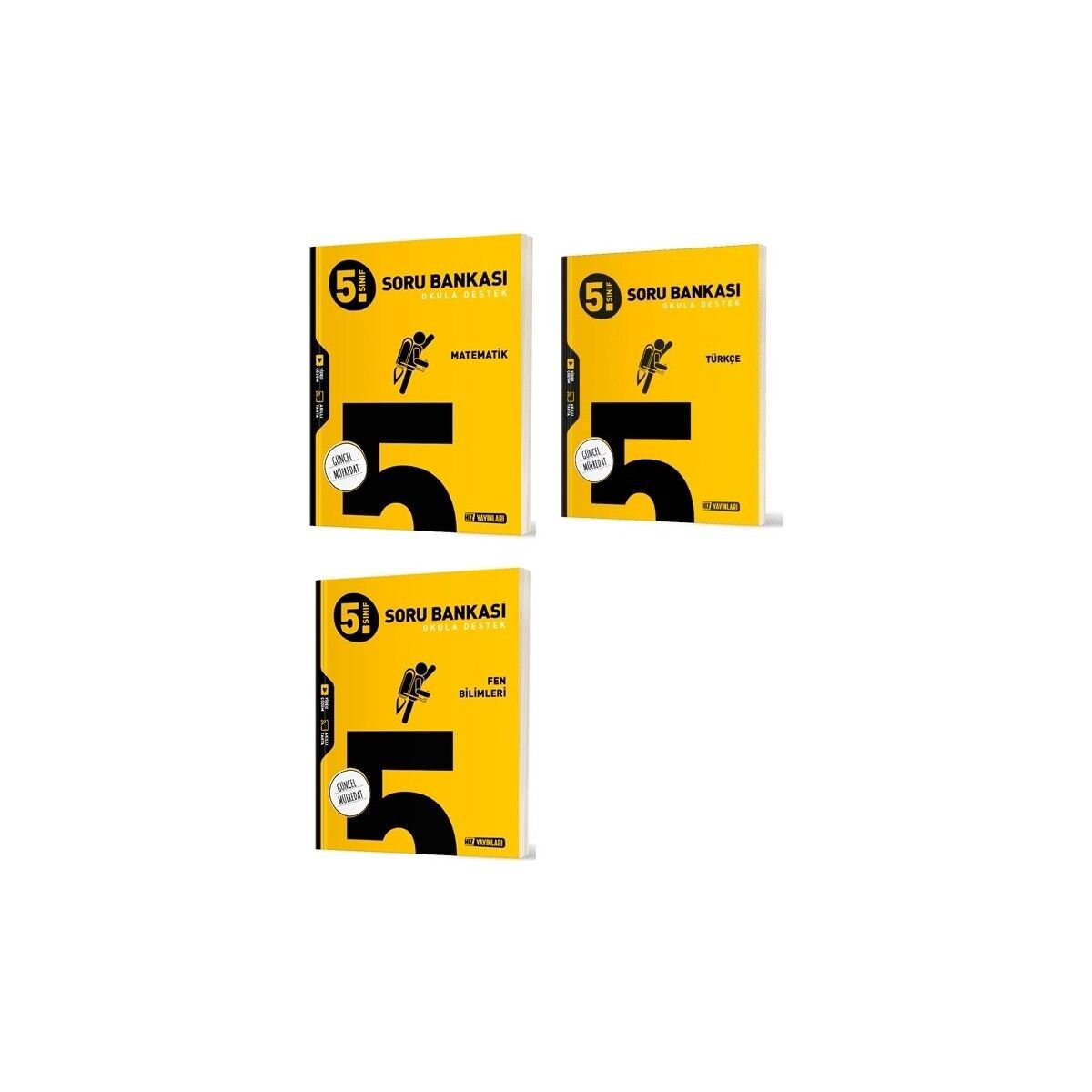 2025 5. Sınıf Matematik + Türkçe + Fen Soru Seti 3 Kitap