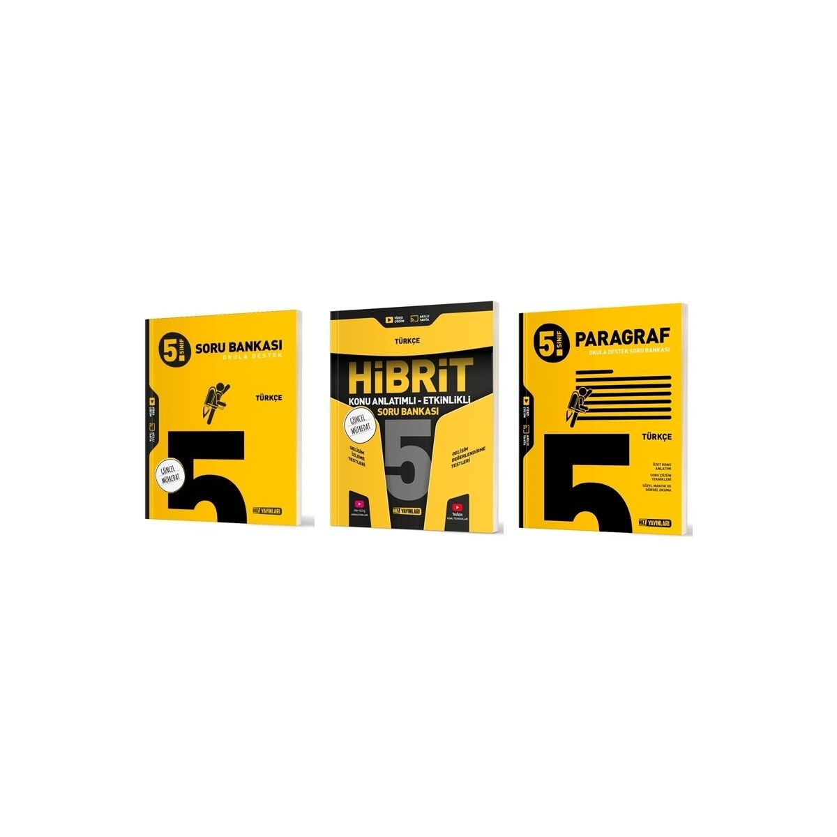 2025 5. Sınıf Türkçe - Paragraf Soru Bankası Seti 3 Kitap