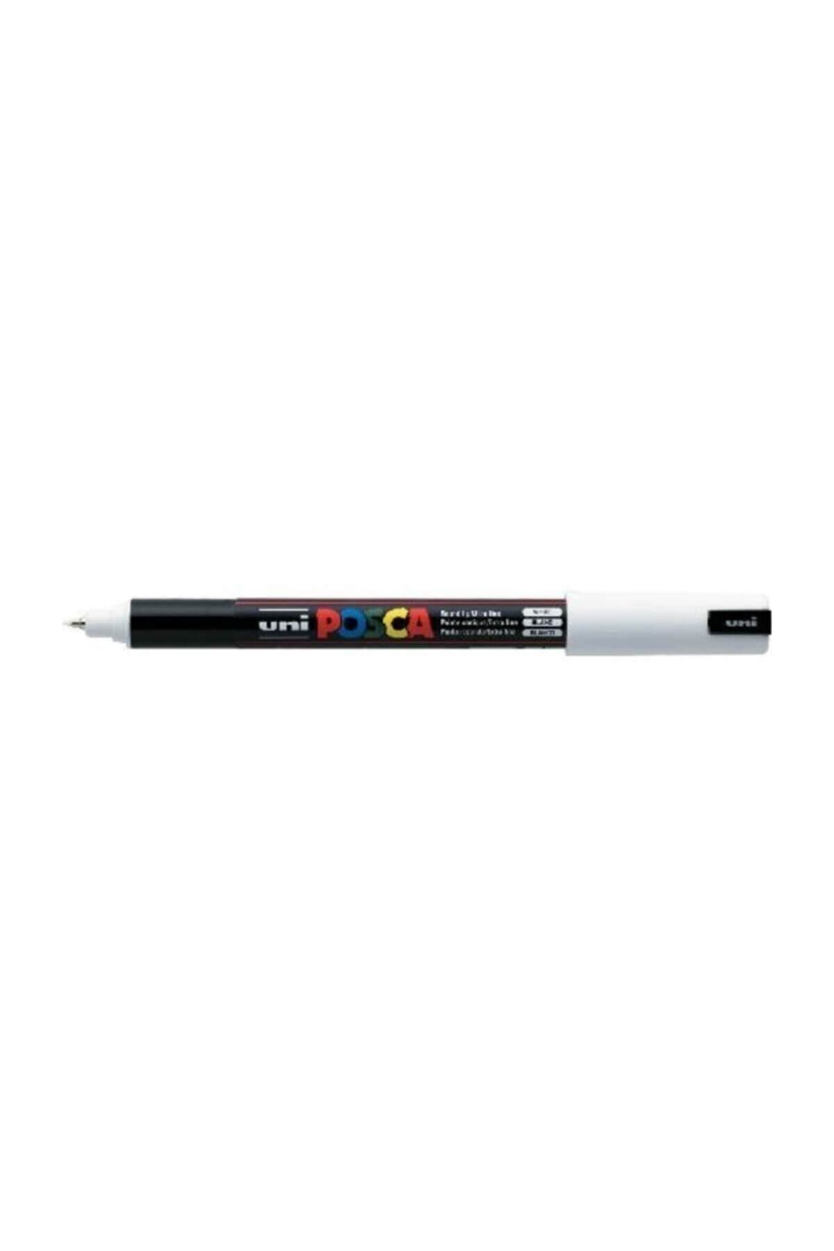 Uni-Ball Markör Posca 0.7 MM Su Bazlı Poster Beyaz N PC-1MR