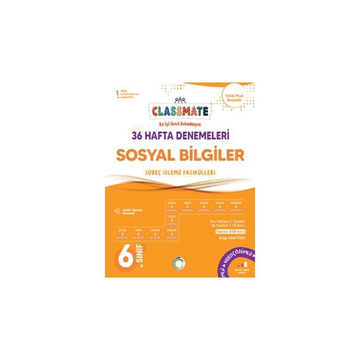 6. Sınıf Classmate Sosyal Bilgiler 36 Hafta Denemeleri