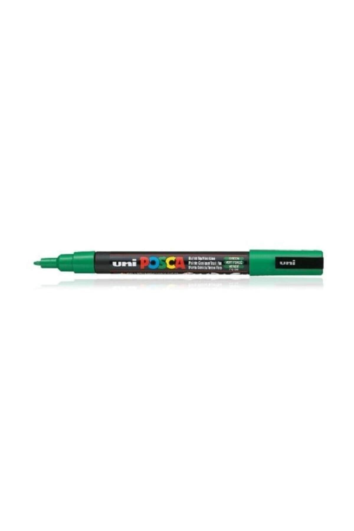 Uni-Ball Markör Boyama Posca Su Bazlı Poster 0.9-1.3 MM Yeşil PC-3M