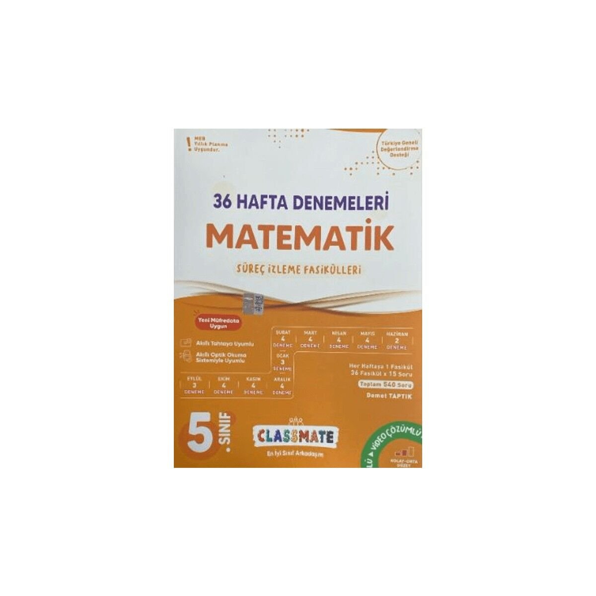 5. Sınıf Matematik Classmate 36 Hafta Denemeleri