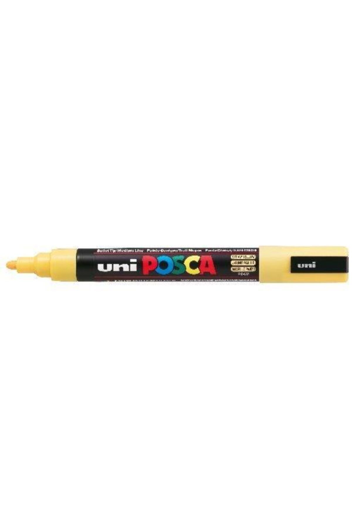 Uni-Ball Posca 1.8-2.5 Su Bazlı Poster Markörü Saman Sarı Pc-5M