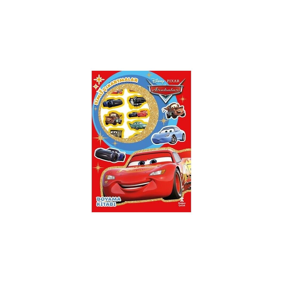 Dısney Arabalar Star Simli Çıkartmalı Bo
