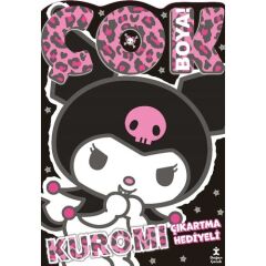 Doğançocuk 131 - Kuromi Çok Boya  Çıkartmalı Dev Boyama Ki