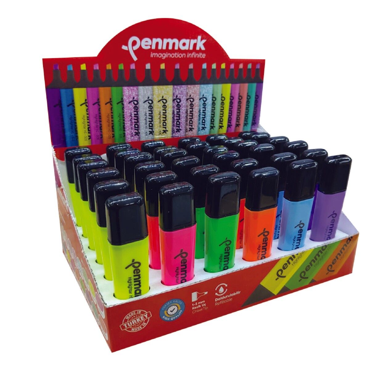 Penmark Fosforlu Kalem Neon Turuncu