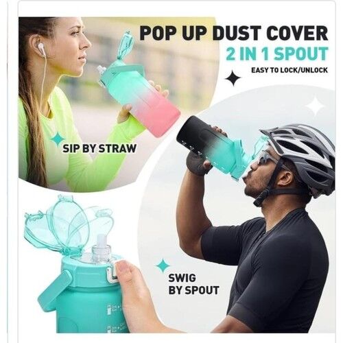 Vagon Matara Policarbon 2000 Ml Yeşil Sarı VGN2214