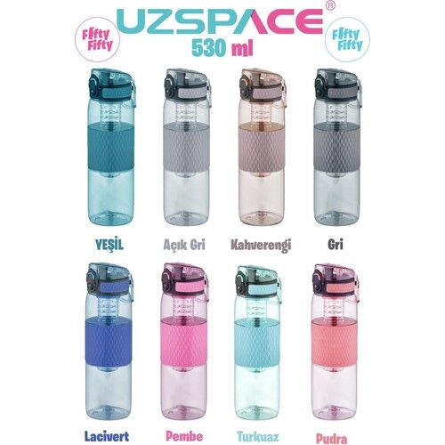 Uzspace 530 Ml Tritan Matara 5060 Clitoria Blue