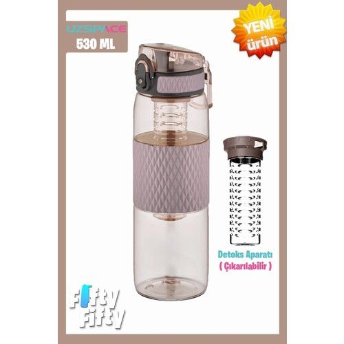 Uzspace 530 Ml Tritan Matara 5060 Oak Gray