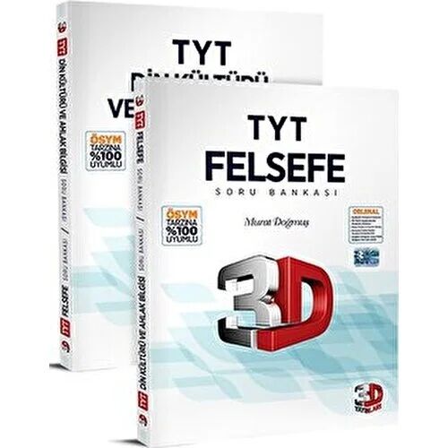 3D Yayınları 2023 TYT Felsefe ve Din Kültürü Soru Bankası 3D Yayınları