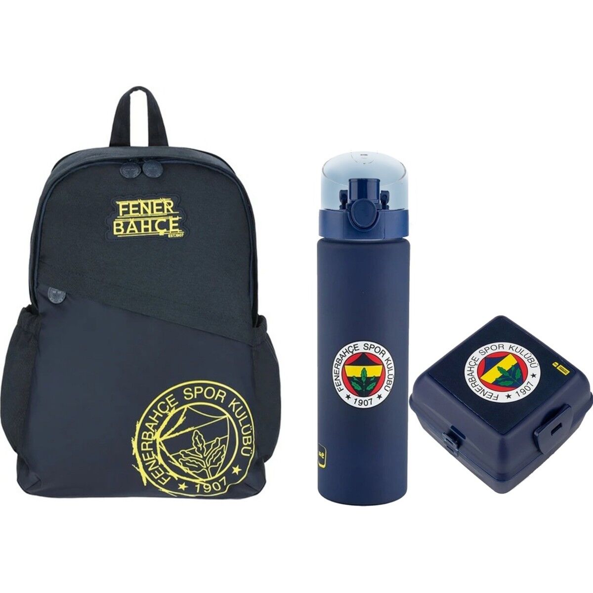 Tarafta Fenerbahçe Çanta + Suluk + Beslenme Kutusu Set 15