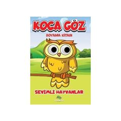 Sevimli Hayvanları Koca Göz Boyama Kitabı