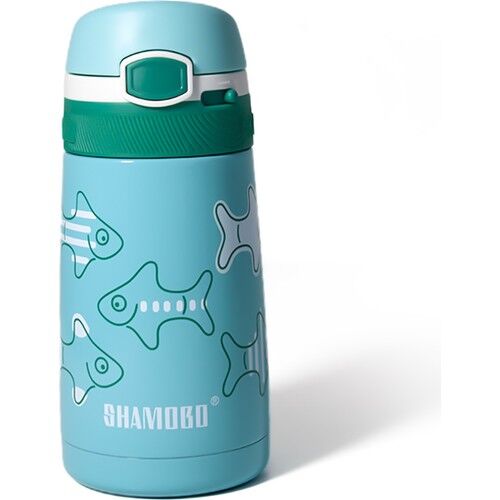 Shamobo 350 Ml Pipetli Çelik Matara Turkuaz