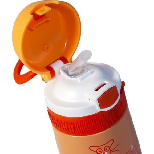 Shamobo 350 Ml Pipetli Çelik Matara Turuncu