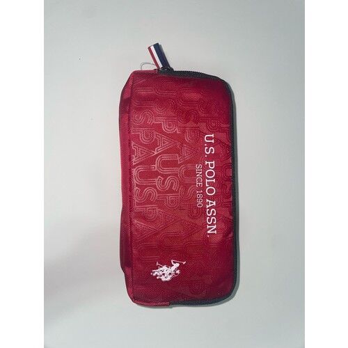 U.s Polo Assn. Bordo Çift Bölmeli Kalem Kutusu