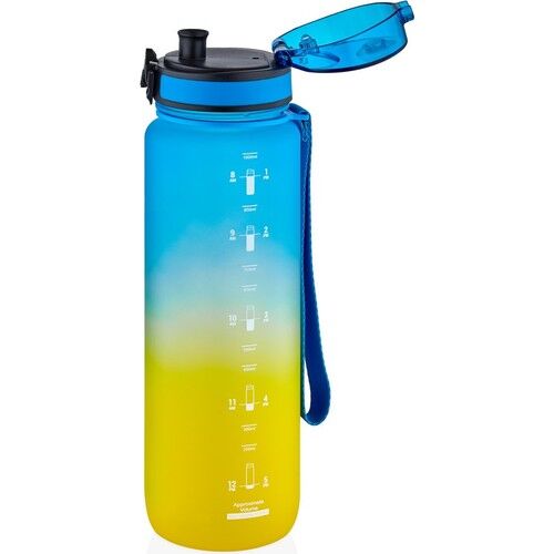Uzspace 1000 Ml Trıtan Matara Blue Yellov