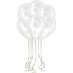 Metalik Balon Beyaz