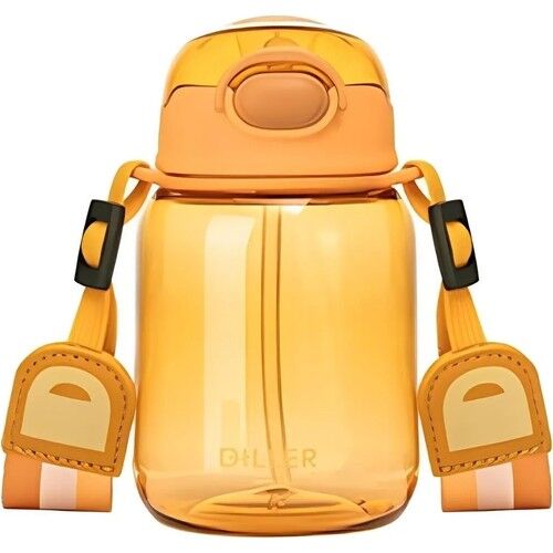 Diller 500ml Askılı Pipetli Tritan Su Matarası