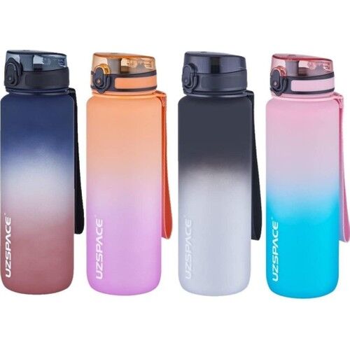 Uzspace Tritan Su Matarası 800ml Pembe Turkuaz