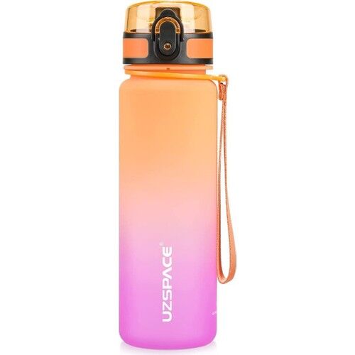 Uzspace Tritan Su Matarası 800ml Turuncu Mor