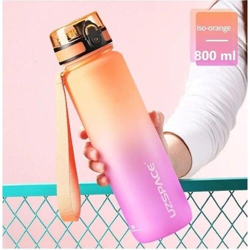 Uzspace Tritan Su Matarası 800ml Turuncu Mor