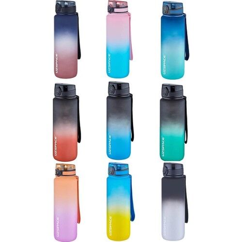 Uzspace Tritan Su Matarası 800ml Turuncu Mor