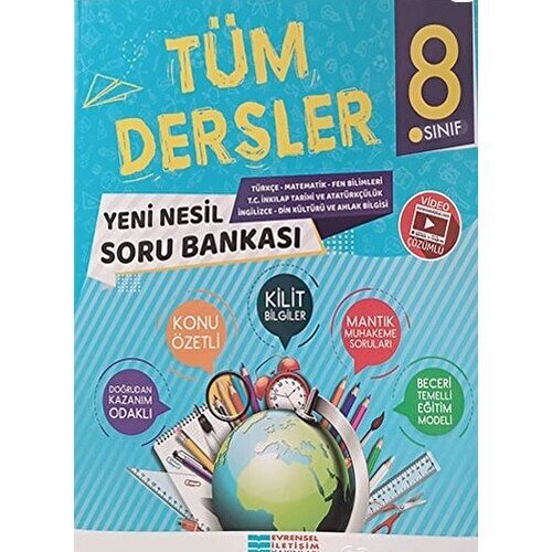 Evrensel 8.Sınıf Tüm Dersler Konu Öz.Soru Bankası