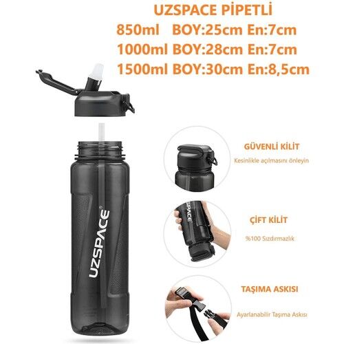 Uzpace 6056 Trıtan Matara 850 Ml Mor