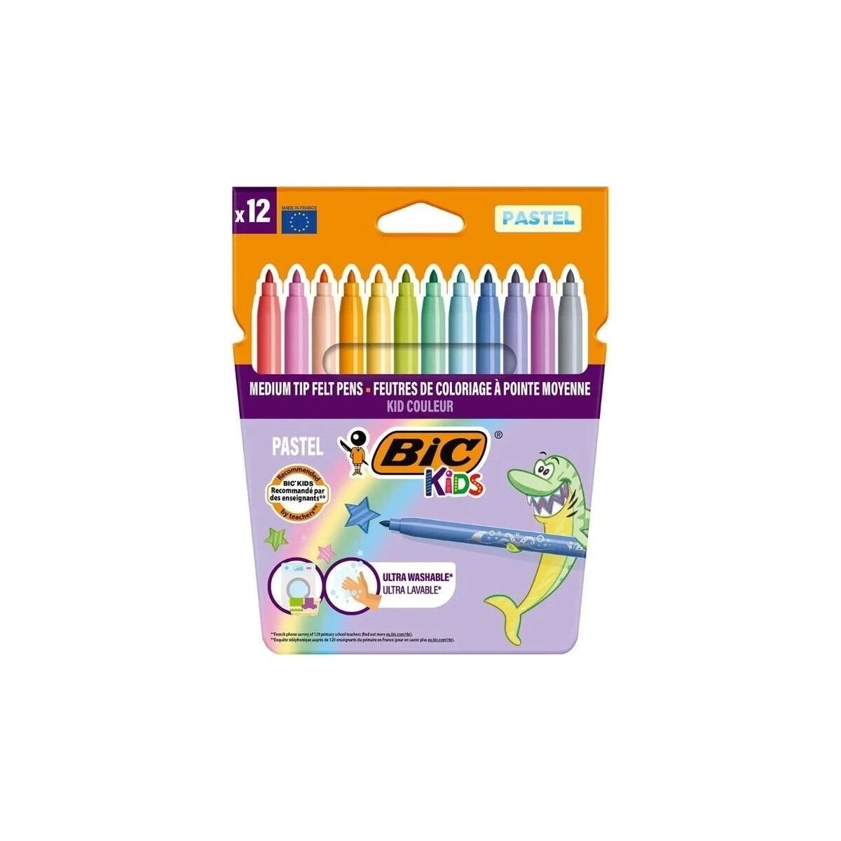 Bic Kıd Couleur Keçeli Boya Kalemi Pastel 12 Renk 520084