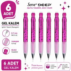 Deep Versatil Kalem Uzay Temalı - Metalik Pembe 6'lı Paket