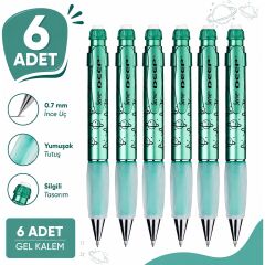 Versatil Kalem Deep 0.7 mm Met Yesil Gezegen 6'lı Paket
