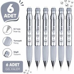 Versatil Kalem Deep 0.7 mm Metalik Gri Uzaylı 6'lı Paket