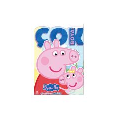 Doğan Çocuk Peppa Pig ve Evie - Çok Boya! Çıkartmalı Dev Boyama Kitabı