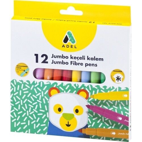 Adedl 12 Li Jumbo Keçeli Kalem