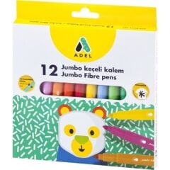 Adedl 12 Li Jumbo Keçeli Kalem