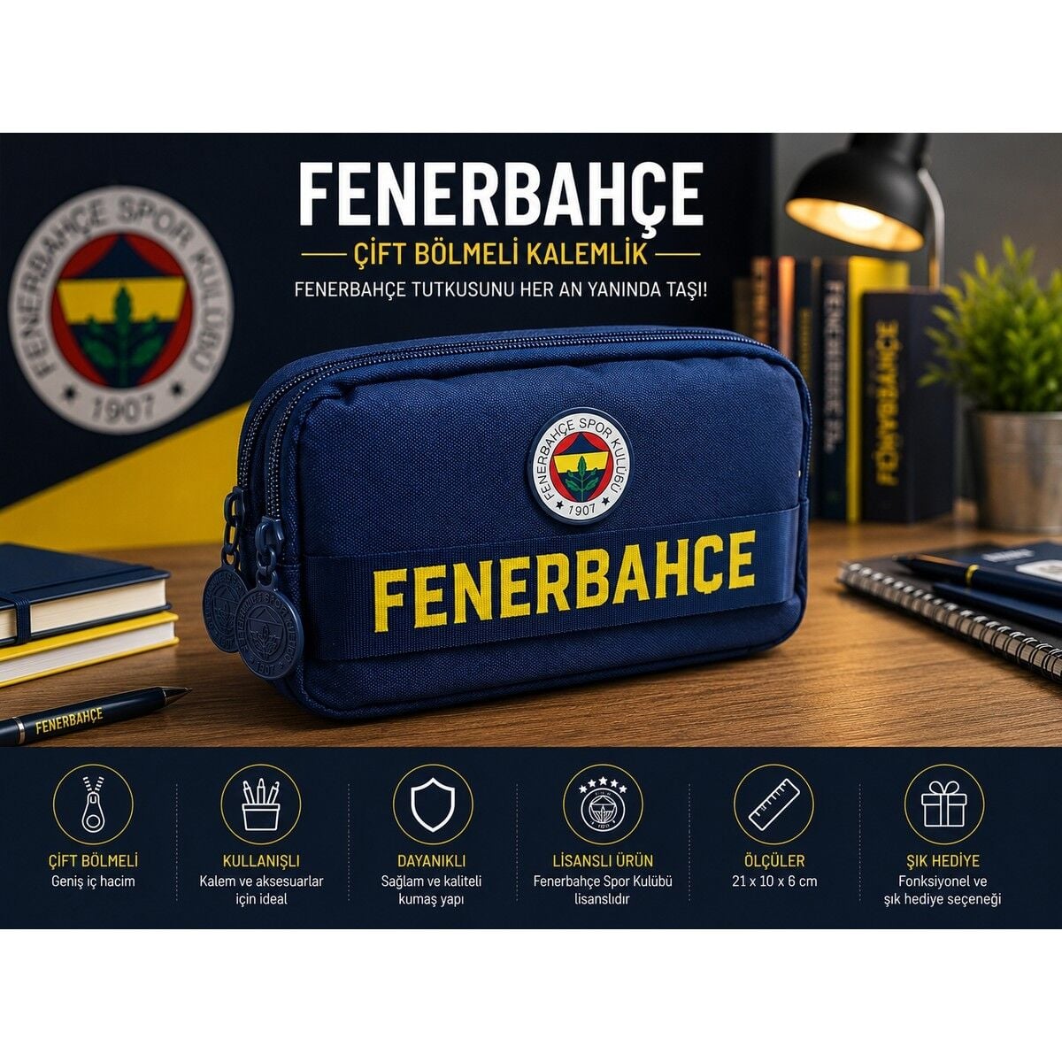 Fenerbahçe Kolon Baskı Kalem Çantası 26738