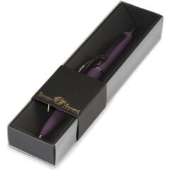 ''san Remo'' Tükenmez Kalem-Mavi- 1mm. Kutulu - (mor Gövde, Siyah Kutu)