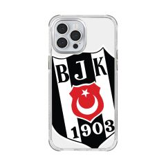 iPhone 13 Pro Max Uyumlu Beşiktaş Büyük Logo Şeffaf Lisanslı Telefon Kılıfı