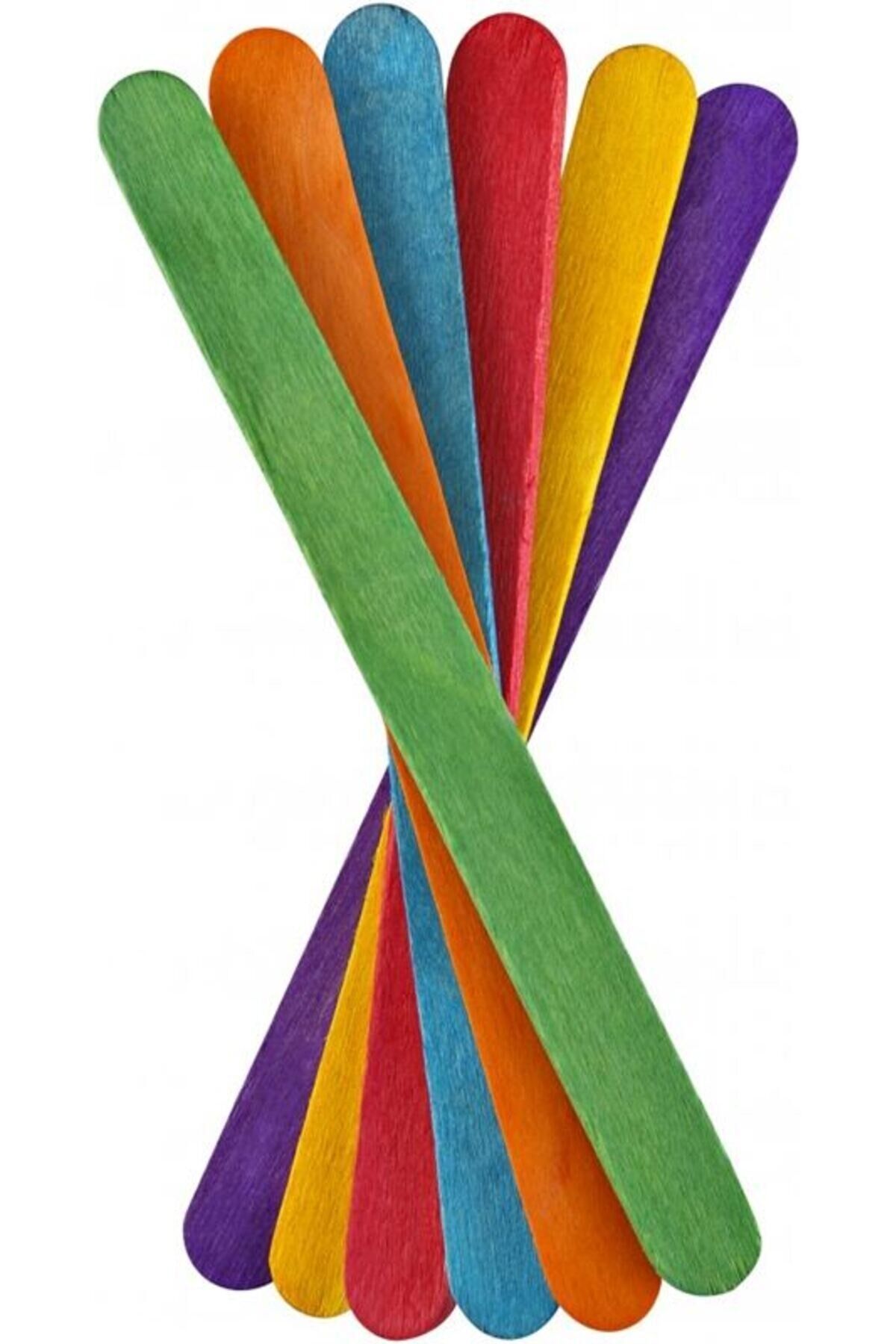 Brons Renkli Dar Dondurma Çubuğu 50 Adet (Ahşap Çubuk)