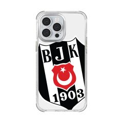 iPhone 13 Pro Uyumlu Beşiktaş Büyük Logo Şeffaf Lisanslı Telefon Kılıfı