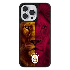 iPhone 14 Pro Max Uyumlu Galatasaray 5 Yıldız Parçalı Aslan Lisanslı Telefon Kılıfı