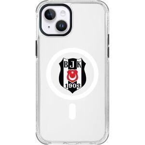 iPhone 13 Uyumlu Beşiktaş Logo Şeffaf Magsafe Lisanslı Telefon Kılıfı