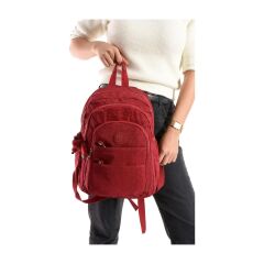 Rky Serenity Relaxion Su Geçirmez Krinkıl Kumaş Geniş Iç Hacimli Çok Bölmeli Günlük Bordo