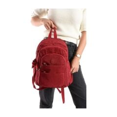 Rky Serenity Relaxion Su Geçirmez Krinkıl Kumaş Geniş Iç Hacimli Çok Bölmeli Günlük Bordo