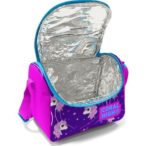 Coral High Mor Pembe Pegasus Kız Çocuk Okul Beslenme Çantası